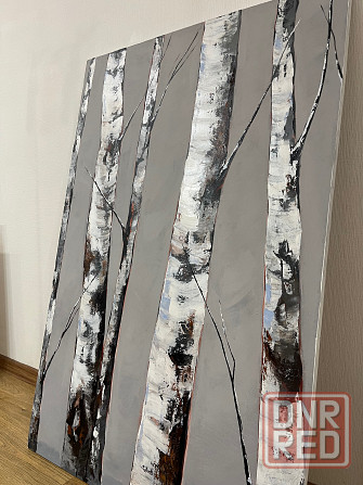 Картина «Берёзовая роща» 120х80 Донецк - изображение 3