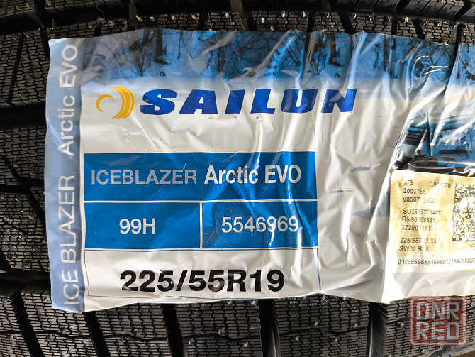 Продам комплект зимних шин 225/55 R19 Sailin Ice Blazer Arctic EVO 99H (Китай) ---- 8 950руб. за шт Донецк - изображение 1