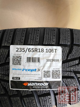 Продам комплект зимних шин 235/65 R18 Hankook Wnter I*Cept RW10 XL 106T(Корея) ---- 12 478 руб./шт Донецк - изображение 1