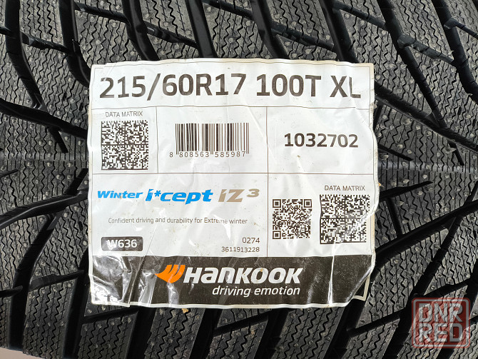 Продам зимние шины 215/60 R17 Hankook Winter I*Cept W636 XL(Китай) ---- 9 406 руб/шт Донецк - изображение 1