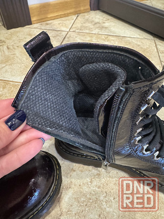 Ботинки для девочки , кожаные лаковые Донецк - изображение 2