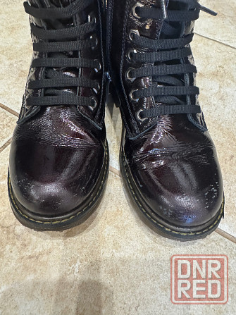 Ботинки для девочки , кожаные лаковые Донецк - изображение 3