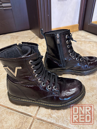 Ботинки для девочки , кожаные лаковые Донецк - изображение 1