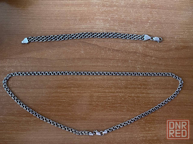 Серебряная цепочка ( браслет ) Донецк - изображение 1