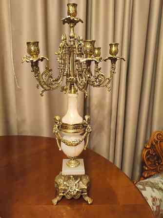 Продам,два подсвечника из бронзы и оникса. Макеевка