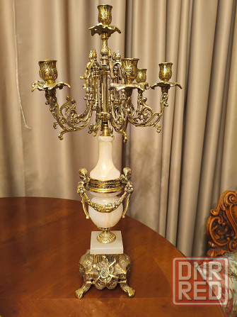 Продам,два подсвечника из бронзы и оникса. Макеевка - изображение 2