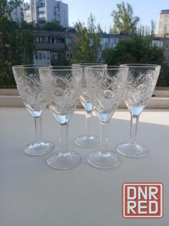 Хрустальные рюмочные фужеры ссср Донецк - изображение 1