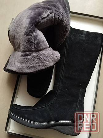 Зимние замшевые сапоги. Донецк - изображение 2