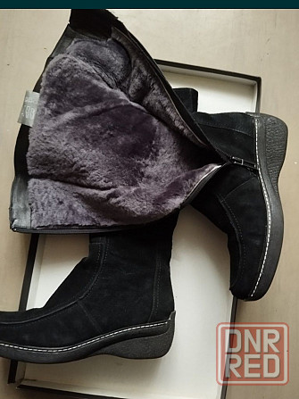 Зимние замшевые сапоги. Донецк - изображение 1