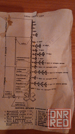 Ёлка искусственная с украшениями, высота 1,5м. сделана в ссср Донецк - изображение 6