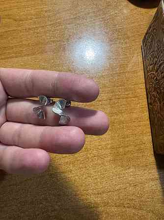 Серьги серебро пусеты гвоздики Донецк