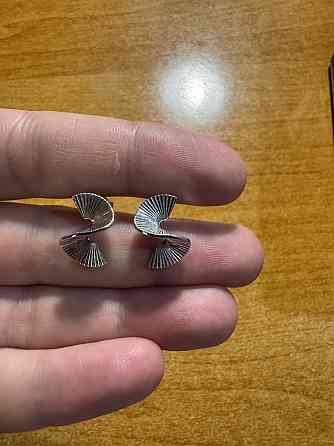 Серьги серебро пусеты гвоздики Донецк