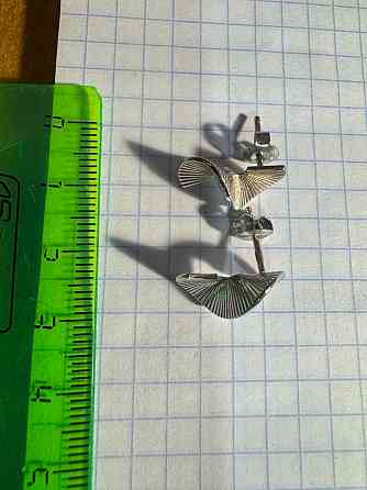 Серьги серебро пусеты гвоздики Донецк