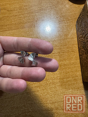 Серьги серебро пусеты гвоздики Донецк - изображение 2