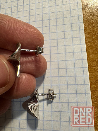 Серьги серебро пусеты гвоздики Донецк - изображение 4