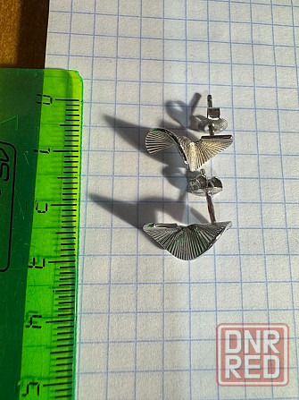 Серьги серебро пусеты гвоздики Донецк - изображение 3