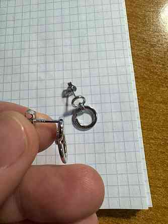 Серьги гвоздики, серебро, новые Донецк