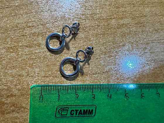 Серьги гвоздики, серебро, новые Донецк