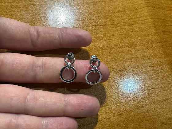 Серьги гвоздики, серебро, новые Донецк