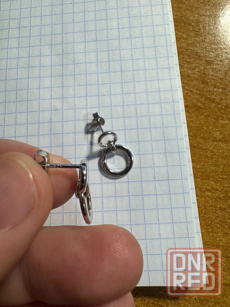 Серьги гвоздики, серебро, новые Донецк - изображение 2