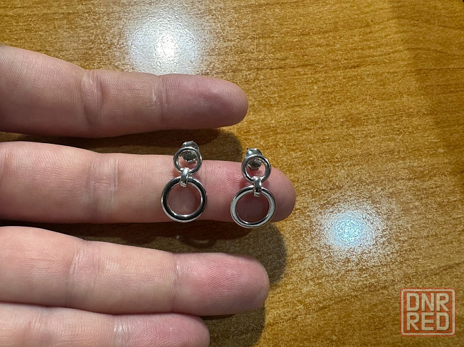 Серьги гвоздики, серебро, новые Донецк - изображение 1