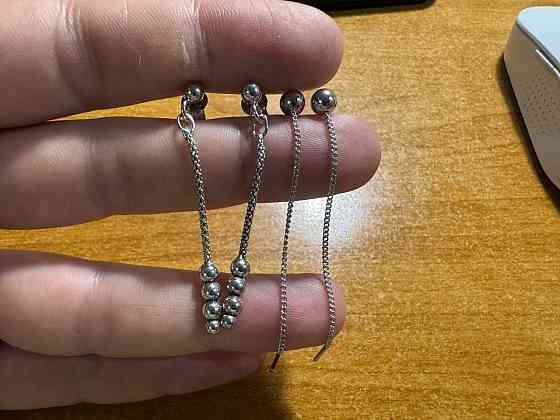 Серебро, серьги протяжки, пусеты Донецк