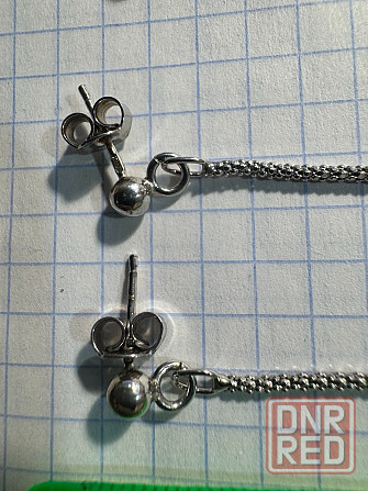 Серебро, серьги протяжки, пусеты Донецк - изображение 3