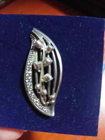 Серебряная брошь 925 пробы Донецк