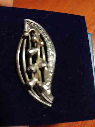 Серебряная брошь 925 пробы Донецк