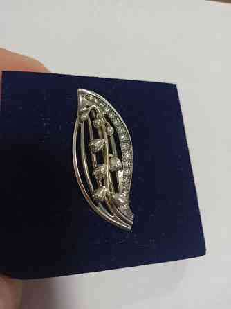 Серебряная брошь 925 пробы Донецк