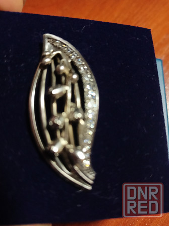 Серебряная брошь 925 пробы Донецк - изображение 2