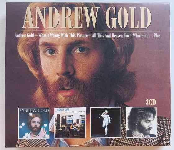 Andrew Gold (1975,1976,1978,1980): boxset, 3CD, 4 альбома, EU (аудио компакт диск) Макеевка