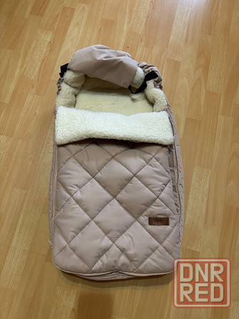 Детский конверт в коляску зимний на овчине Донецк - изображение 1