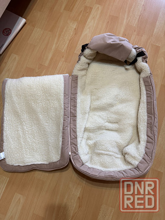 Детский конверт в коляску зимний на овчине Донецк - изображение 2