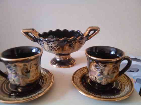 2 чашки с блюдцем и конфетница Донецк