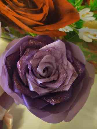 Цветы из атласной ленты Донецк