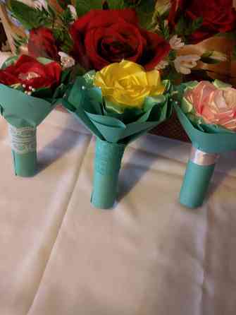 Цветы из атласной ленты Донецк