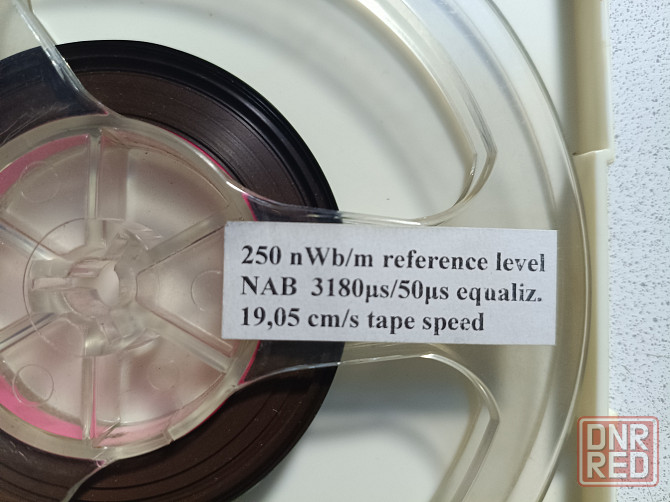 Тест лента "250 nWb/m reference level. NAB 3180ms/50ms equliz. 19,05sm/s tape speed Донецк - изображение 1