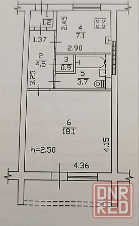 Продам 1ком 38.3 м² Калининский район Донецк - изображение 6