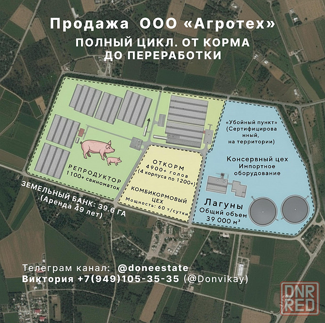 Продажа свинокомплекс полного цикла Донецк - изображение 1