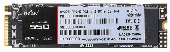Твердотельный накопитель Ssd Nvme Netac 512гб M.2 Nt01n930e-512g-E4x (арт-6757) Макеевка