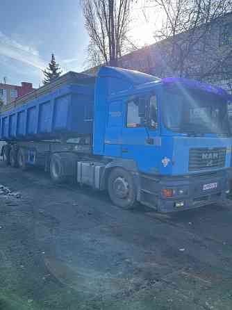 продам сцепку тягач man 19.414 полуприцеп самосвал Ровеньки