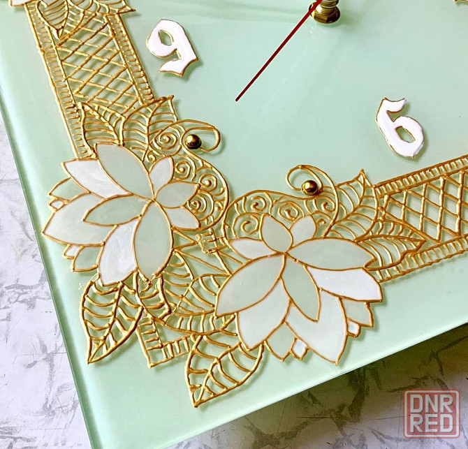 Часы "Лотосы", 28 на 28 см. Новые. Донецк - изображение 5