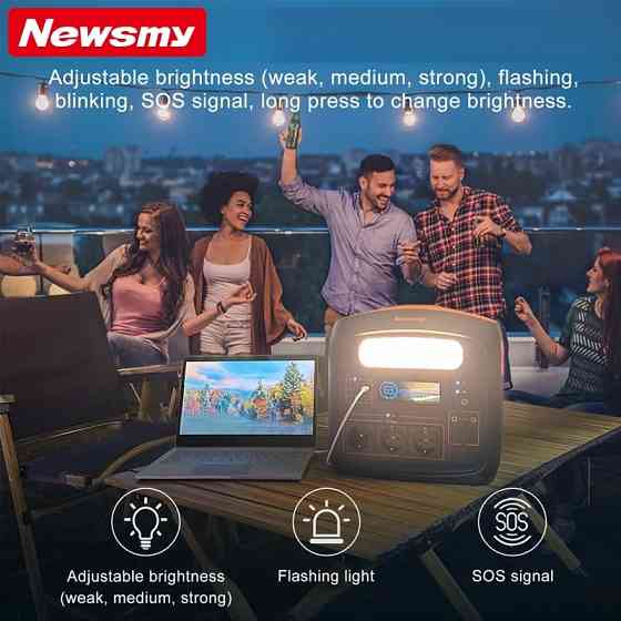 Портативная многофункциональная электростанция Newsmy S1200 1100Wh LiMnFiPo4 Universal Standart Харцызск