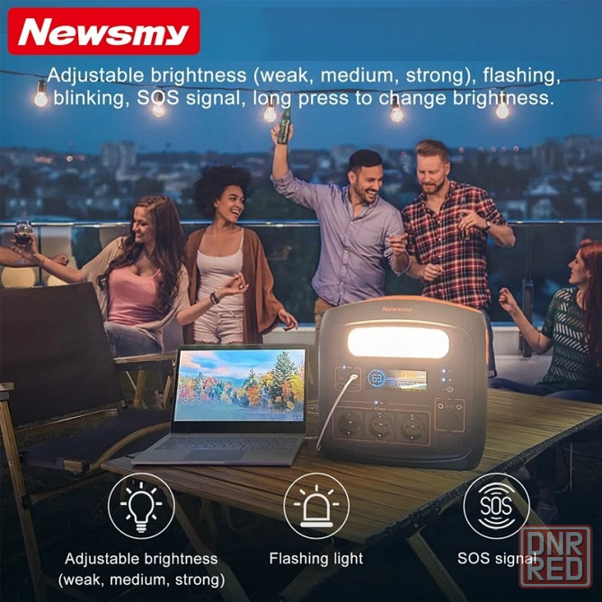 Портативная многофункциональная электростанция Newsmy S1200 1100Wh LiMnFiPo4 Universal Standart Харцызск - изображение 4