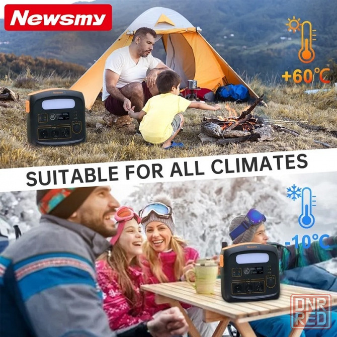 Портативная многофункциональная электростанция Newsmy S1200 1100Wh LiMnFiPo4 Universal Standart Харцызск - изображение 2