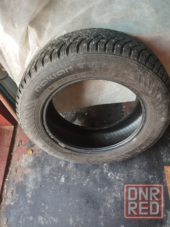 зима нокиан шип. 185/65/15. резина. 7мм. остаток. Донецк - изображение 3