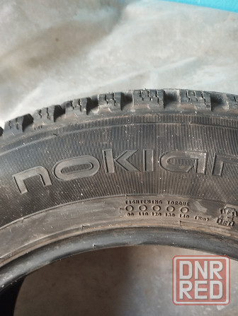 зима нокиан шип. 185/65/15. резина. 7мм. остаток. Донецк - изображение 2