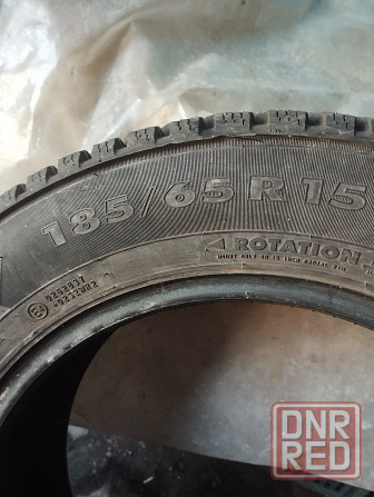 зима нокиан шип. 185/65/15. резина. 7мм. остаток. Донецк - изображение 4
