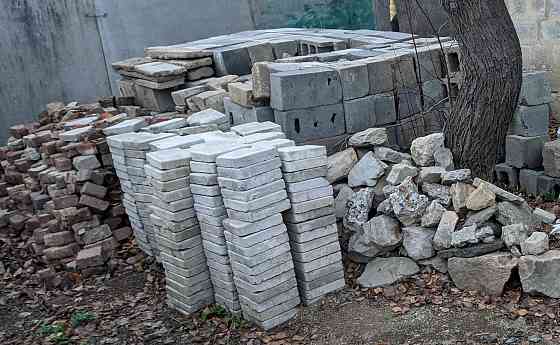 Продам шлакоблок, тротуарная плитка, кирпич силикатный/красный б/у Донецк